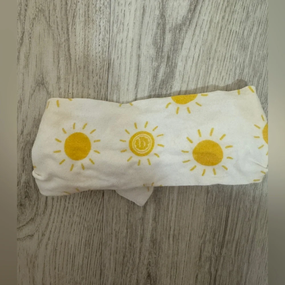 Sunny white and  Yellow Baby Knot Headband by Baby Bling